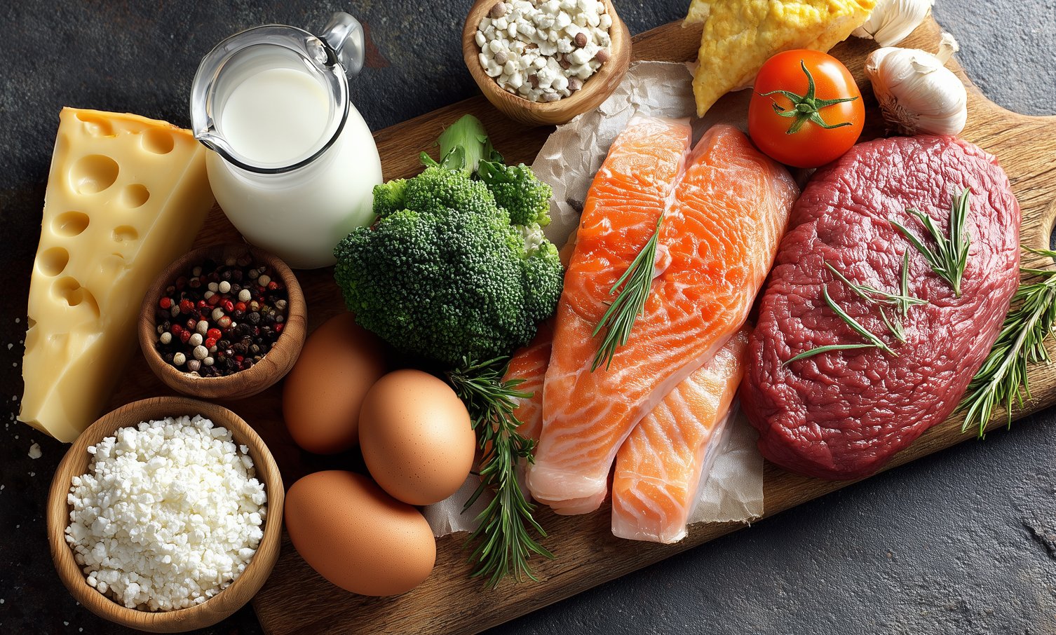 protein full food meat fish eggs