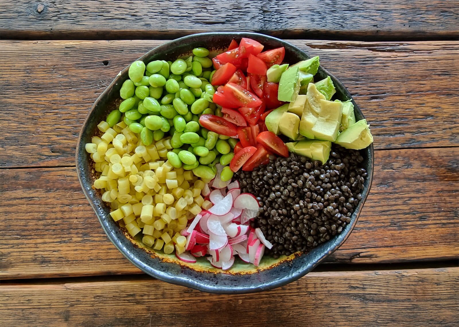 protein and fiber salad