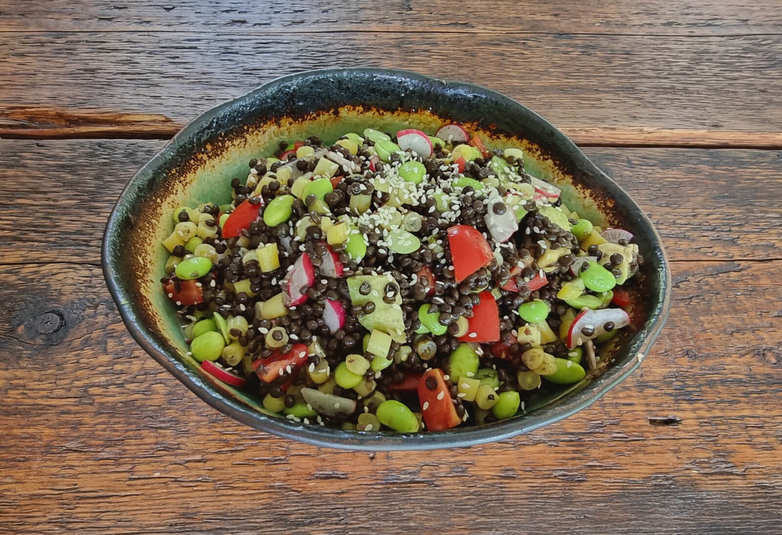 protein and fiber salad