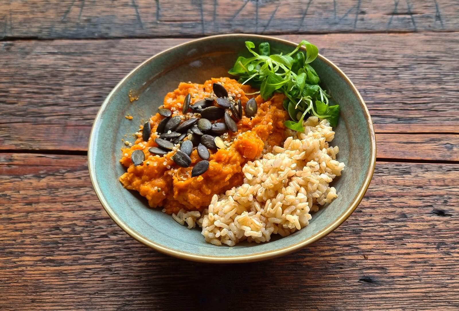 sweet potato curry bowl