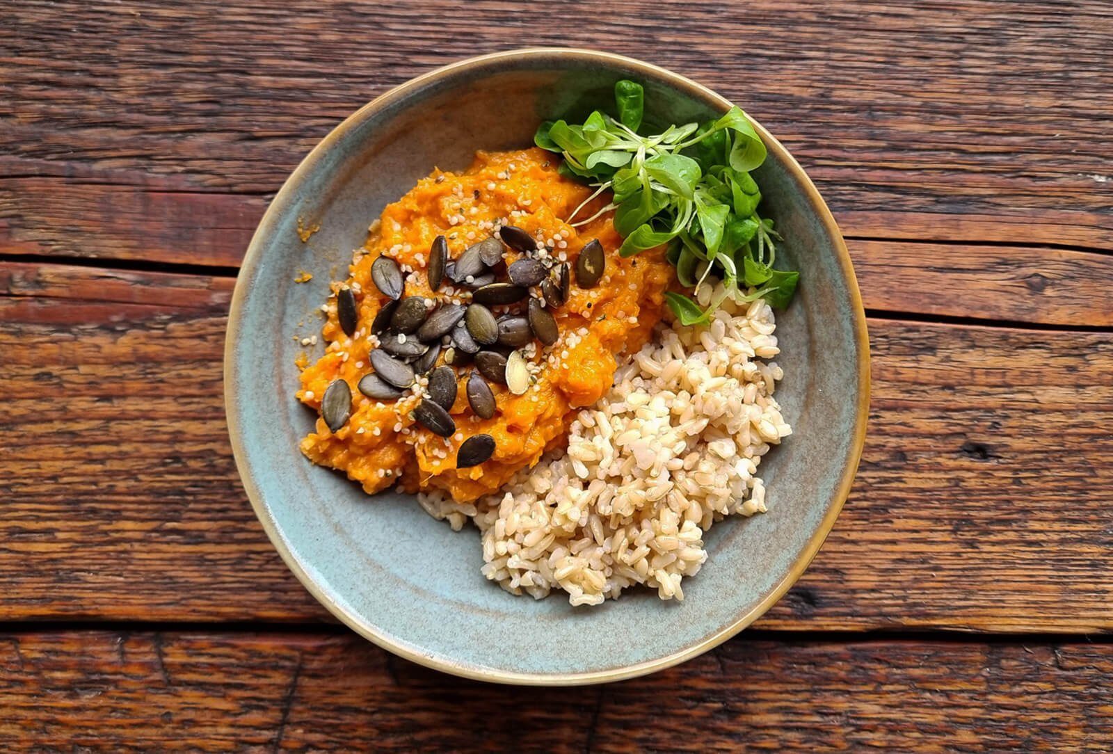 sweet potato curry bowl