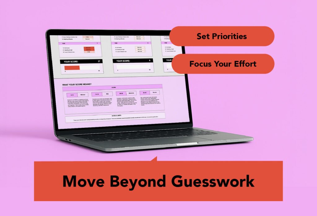 Ticking Biology, Questionnaire, GCS, MENQL, Symptoms